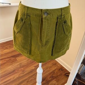 Banana Republic Chartreuse Skirt